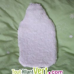 Bouillotte �cologique � eau en latex naturel FSC et coton bio 2 litres