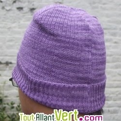 Bonnet chin� en chanvre biologique, 26 cm