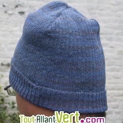 Bonnet chin� en chanvre biologique, 26 cm