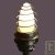 Lampe de table blind�e, m�tal bross� contre champs �lectromagn�tiques