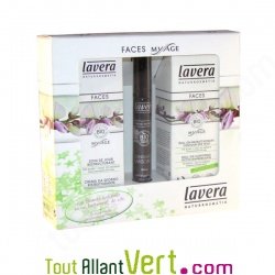Coffret de soins visage et mascara noir, Lavera