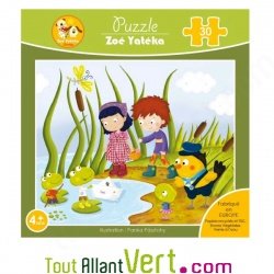 Puzzle enfant 30 pi�ces La Mare aux Grenouilles, 29x24cm en �coconception