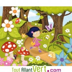 Puzzle 30 pi�ces Balade dans la for�t, 29x24cm en �coconception