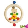 Anneau en bois ourson et clochette pour b�b�, Heimess