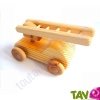 Camion pompier en bois 13x6 cm