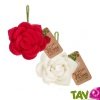 Eponge exfoliante en forme de rose, � partir de bouteilles recycl�es en PET