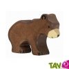 Ourson brun en bois debout 7 cm