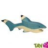 Requin en bois, grande figurine Holztiger
