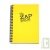 Bloc spirale uni recycl� A5 jaune Demi ZapBook