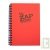 Bloc spirale uni recycl� A5 rouge Demi ZapBook