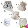 Couches lavables coton bio 6-12 mois, kit de d�marrage Jour et Nuit