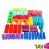 Jeu de cubes en bois de couleur multiformes 30 / 60 pi�ces