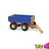 Remorque benne bleue en bois, jouet Holztiger
