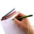 Set de 4 stylos en papier recycl� 4 couleurs + recharges