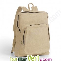 Sac � dos en chanvre biologique, 43x32x9cm, naturel