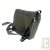 Sac � bandouli�re urbain Besace, chanvre biologique, 35x29x10cm, vert