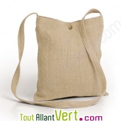Sac � bandouliere Rainforest chanvre biologique, 30x27cm naturel
