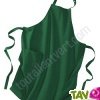 Tablier de cuisine vert 100% coton bio