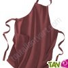 Tablier de cuisine bordeaux 100% coton bio