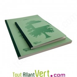 Cahier recycl� A4 renforc� petits carreaux Vert 192 pages