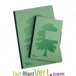 Cahier recycl� A4 renforc� petits carreaux Vert 192 pages