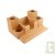 Porte-crayon en bois 5 compartiments 21.5x16cm