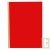 Chemises � soufflet recycl�es dos toil� avec cordon Rouge Nature Future 32x24cm pour A4 600g