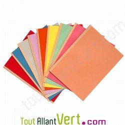 Chemises � soufflet recycl�es dos toil� avec cordon Assortiment 5 couleurs  Nature Future 32x24cm pour A4 600g