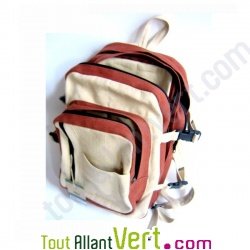 Sac � dos de randonn�e en chanvre bio, 29x36x45cm, naturel