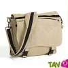 Sac � bandouli�re urbain Besace Deluxe, chanvre biologique, 37x30x18cm, naturel