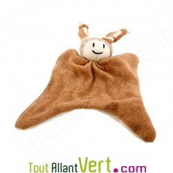 Doudou souriant en coton bio
