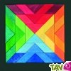 Puzzle magn�tique cr�atif Mandala multicolore