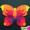 Puzzle cr�atif Papillon Rouge magn�tique
