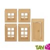 Kit Varis Fen�tres et Portes en bois FSC 5 pi�ces