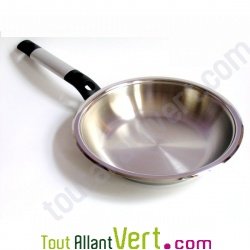 Po�le Basse Temp�rature 24cm inox 18/10 ABE