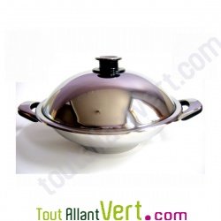 Wok Basse Temp�rature 30cm inox 18/10 ABE