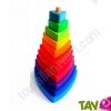 Tour empilable, 11 pi�ces triangulaires, 24 cm