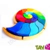 Puzzle ammonite g�ant arc-en-ciel 34x26cm