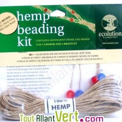 Kit cr�ation 1 �cheveau + 4 perles - Type de noeuds en carr�