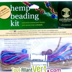 Kit cr�ation 2 �cheveaux + 3 perles - Type de noeuds en spirale