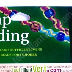 Kit cr�ation 2 �cheveaux + 3 perles - Type de noeuds en spirale