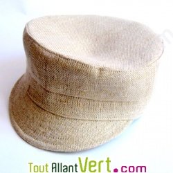 Casquette du p�cheur grec en chanvre biologique, 62 cm naturel