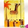Chemise �lastique recycl�e 3 rabats, A4, motif girafe