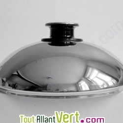 Couvercle bomb� avec thermom�tre 24cm inox 18/10 ABE