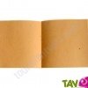 Carnet carr� recycl� rustique jaune et brun 32p 14x14 cm