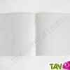 Carnet carr� recycl� rustique jaune et blanc 32p 14x14 cm