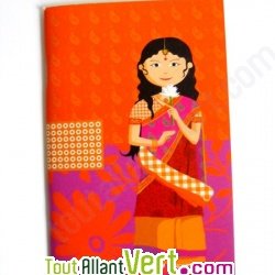 Lot de 4 carnets \"les r�ves de Caro\", 10x15cm, 48p, ivoire
