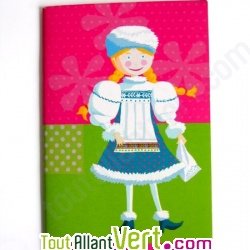 Lot de 4 carnets \"les r�ves de Caro\", 10x15cm, 48p, ivoire