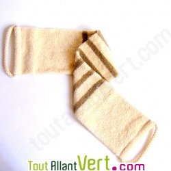 Lani�re de lavage et massage dos coton bio et lin