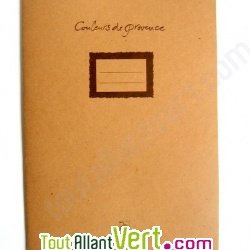 Cahier recycl� 48 pages A4 brun �colier carte de France Grands carreaux